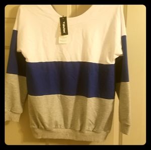 Womens off the shoulder sweatshirt!